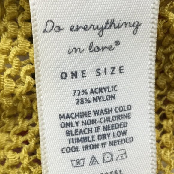 Do Everything in Love Mustard Open Front Fringe Vest Cardigan one size - Picture 7 of 9